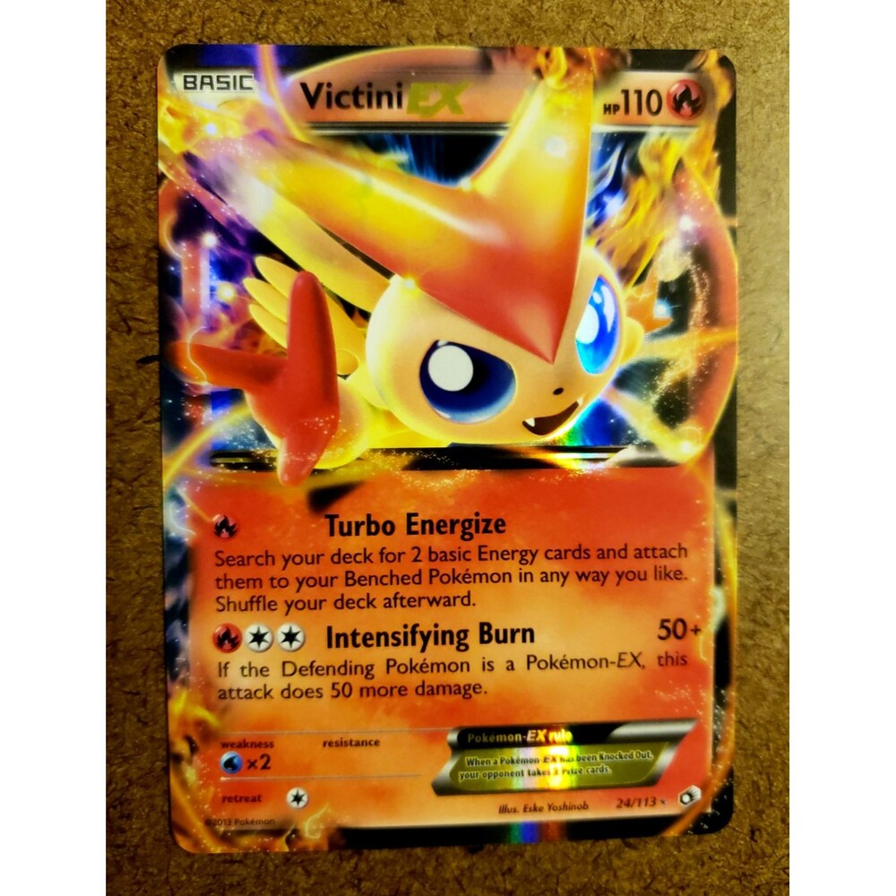 TCG POKEMON VICTINI EX Legendary Treasures FULL ART! Reverse Holo ULTRA RARE!
